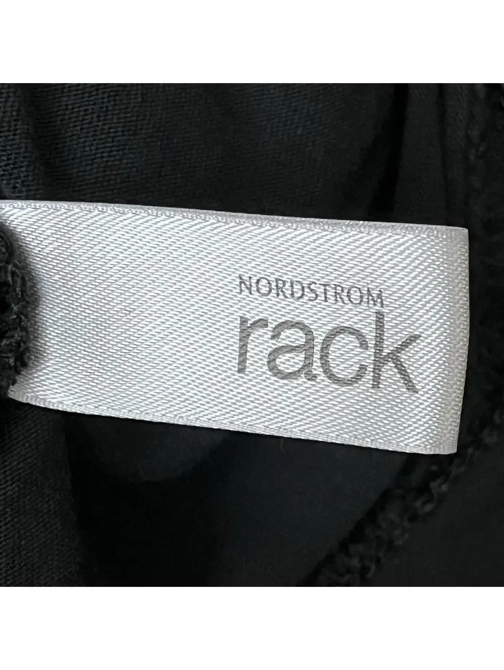 Nordstrom Rack Black Pima Cotton Long Sleeve Tunic Top Women’s Large Soft